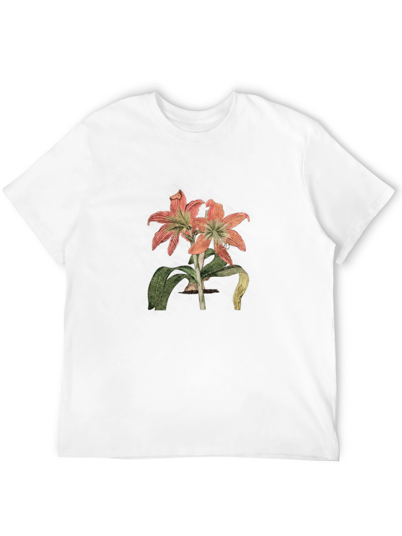 Floral Graphic Print Black Casual T-Shirt