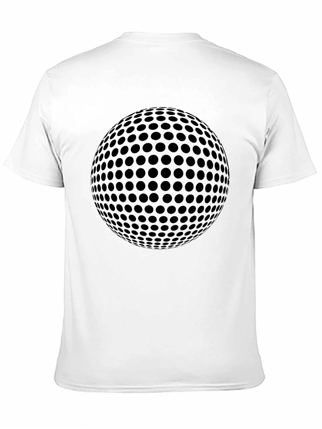 Mens Black Golf Ball Graphic T-Shirt