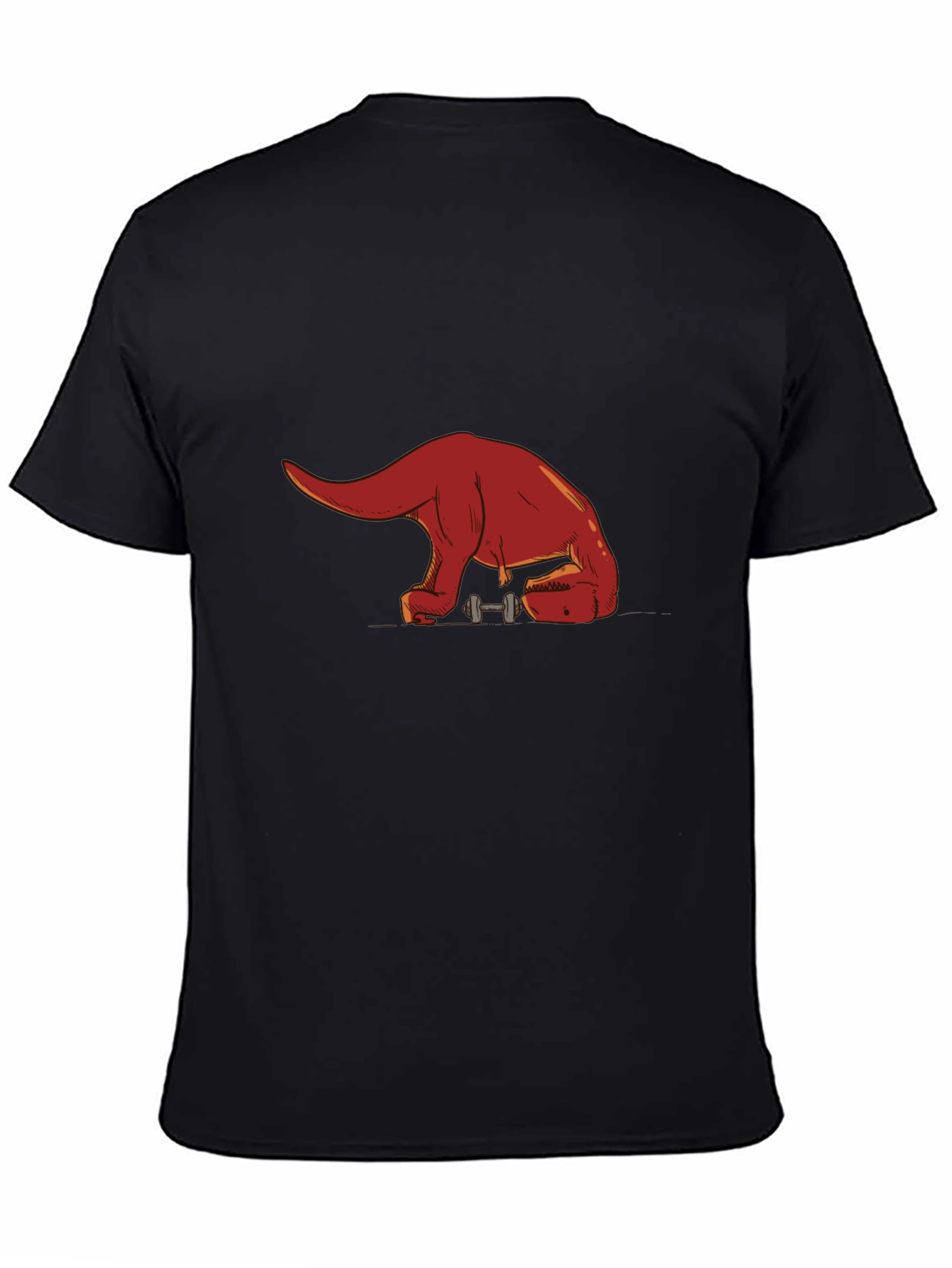 Dino Gains T-Shirt - Black Cotton Blend