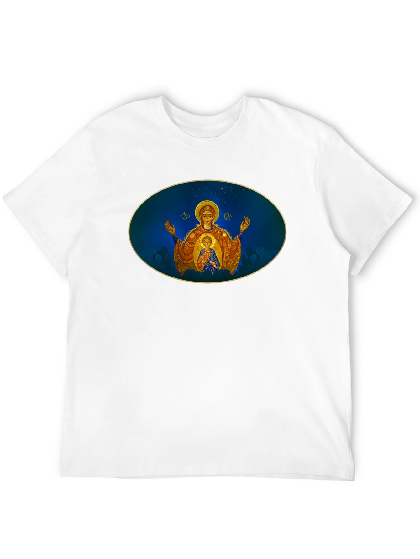 Madonna Icon T-Shirt - Religious Art Tee