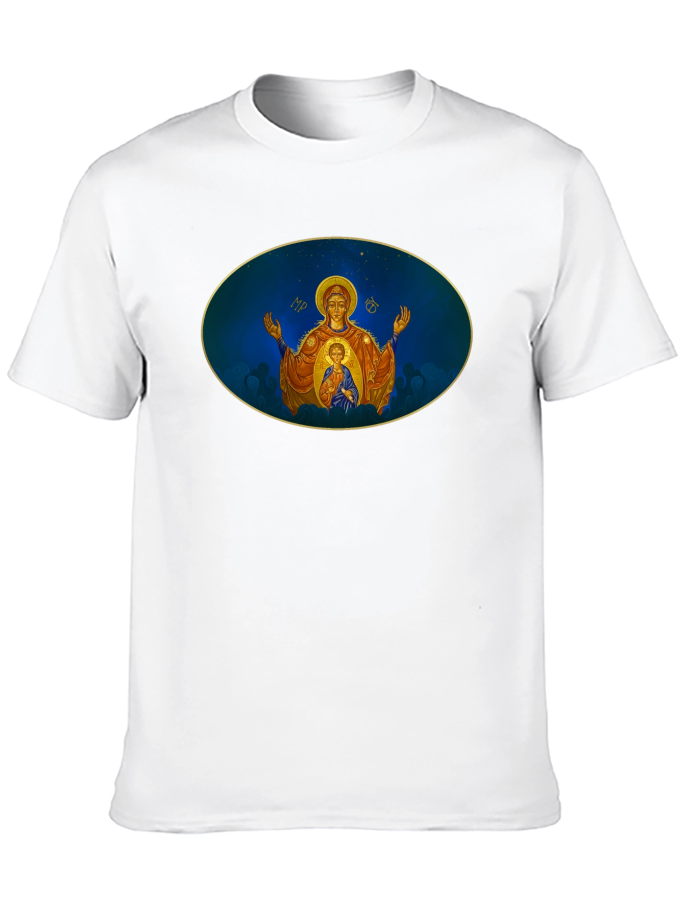 Madonna Icon T-Shirt - Religious Art Tee
