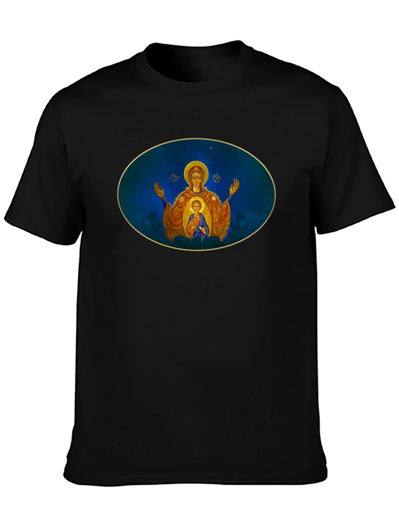 Madonna Icon T-Shirt - Religious Art Tee