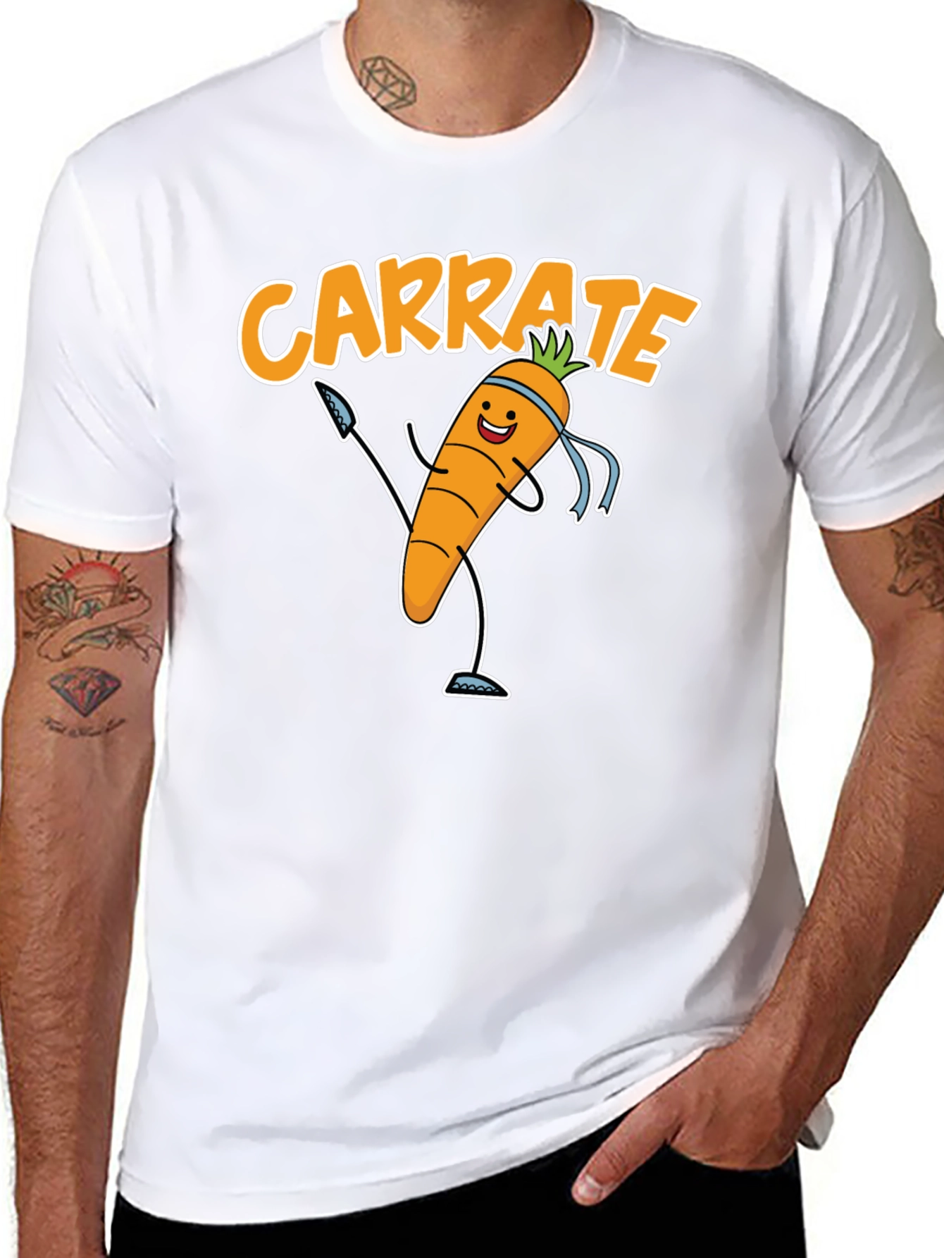 Carrate T-Shirt - Funny Carrot Karate Tee