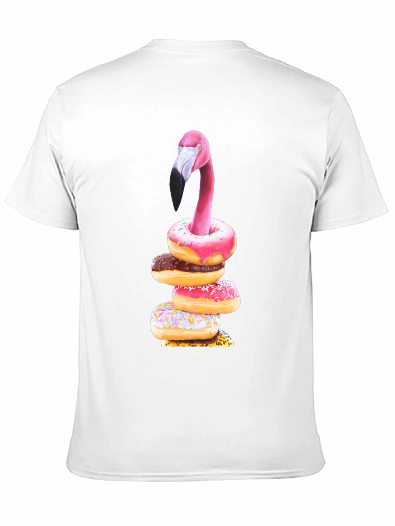Flamingo Donut Stack Graphic Tee