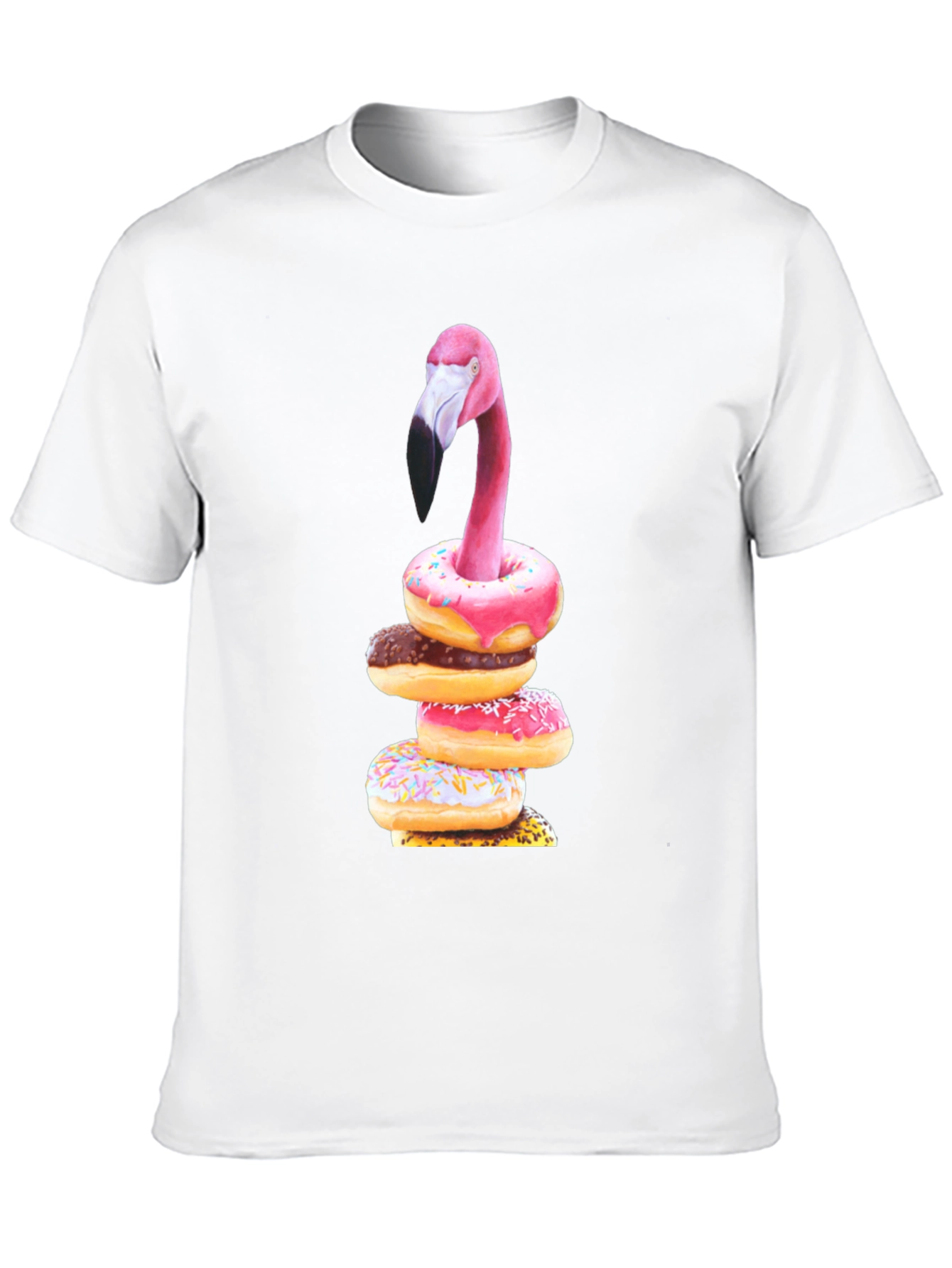 Flamingo Donut Stack Graphic Tee