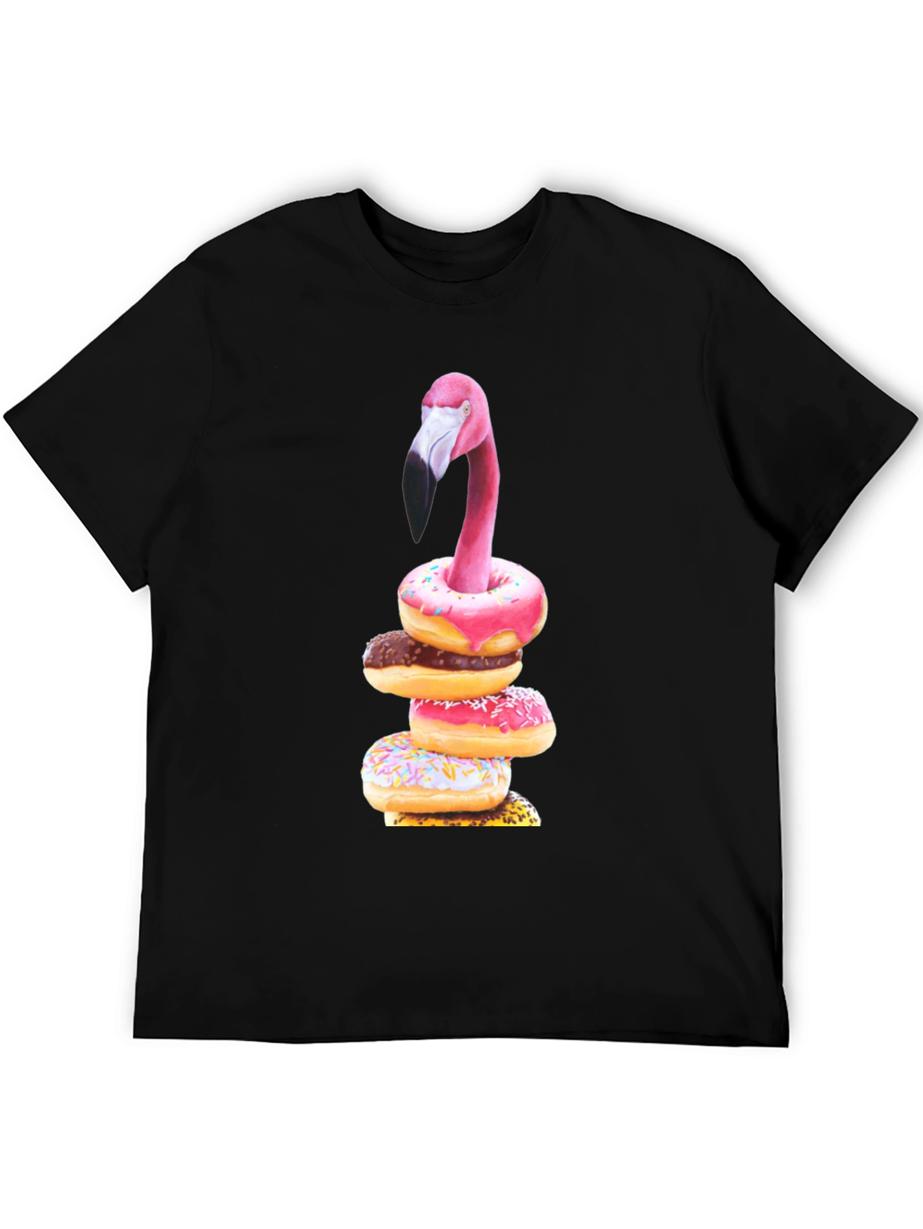 Flamingo Donut Stack Graphic Tee