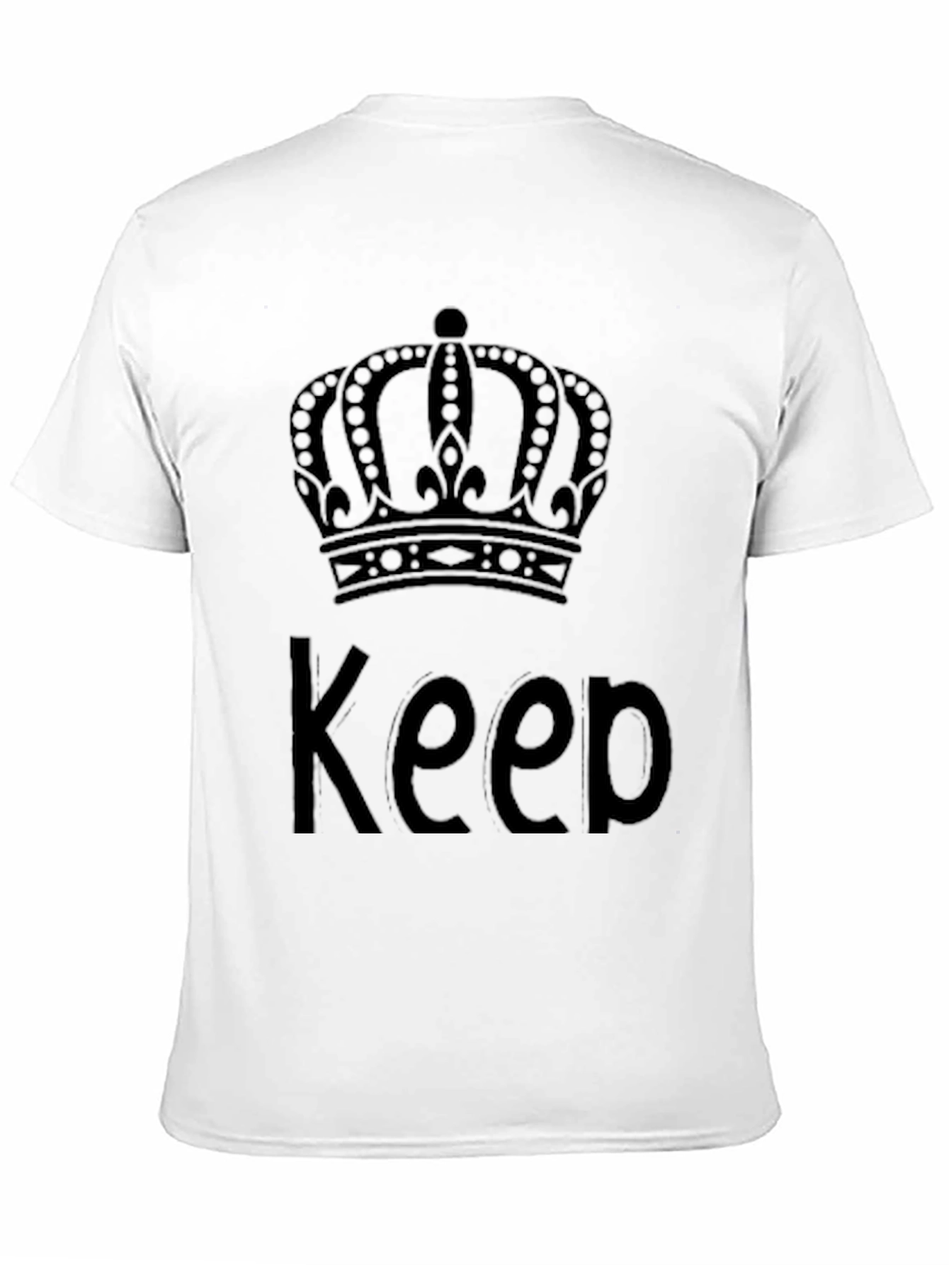 Keep Calm Crown Black T-Shirt