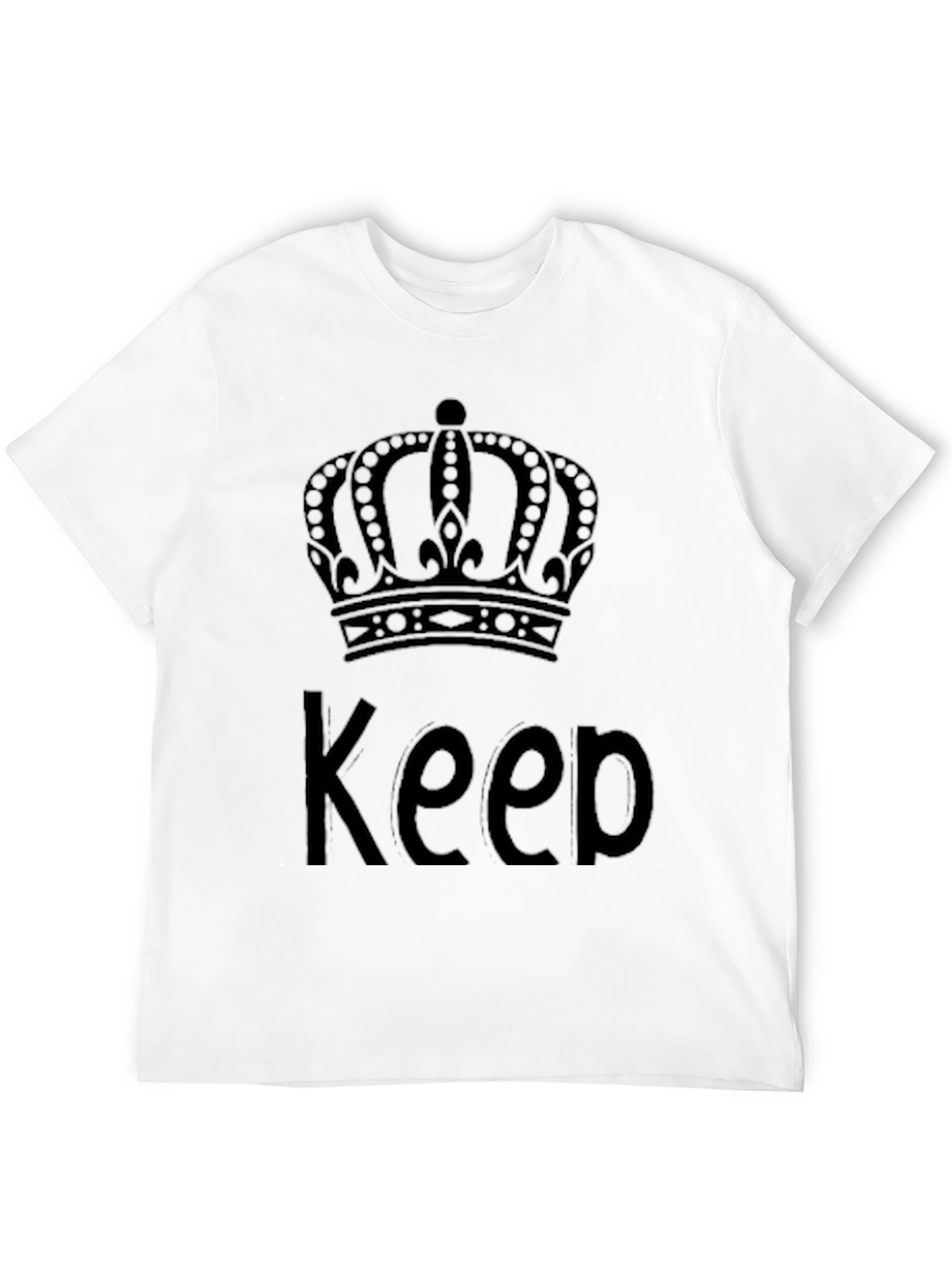 Keep Calm Crown Black T-Shirt