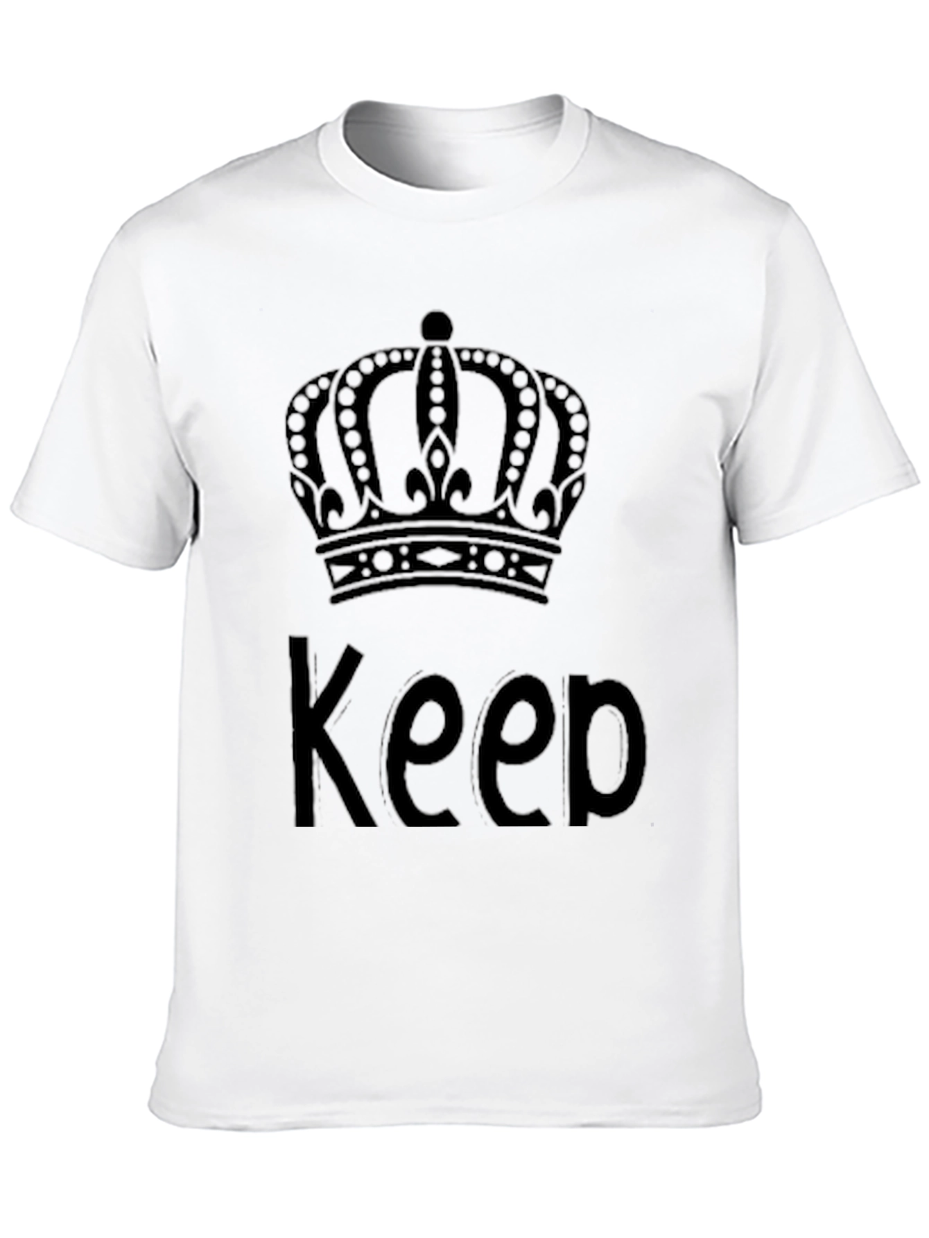 Keep Calm Crown Black T-Shirt
