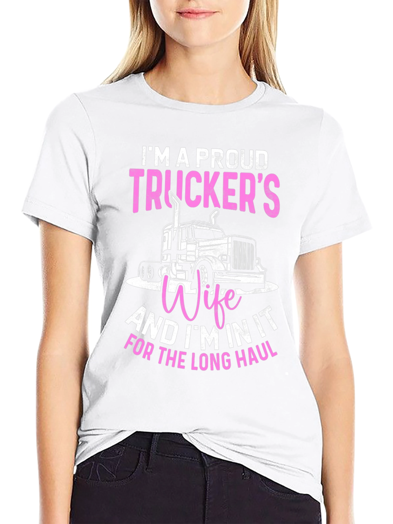 Proud Truckers Wife Graphic Tee