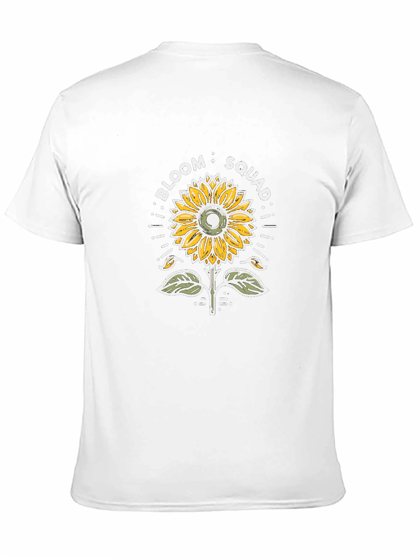 Bloom Squad Sunflower Graphic Tee - Black Cotton