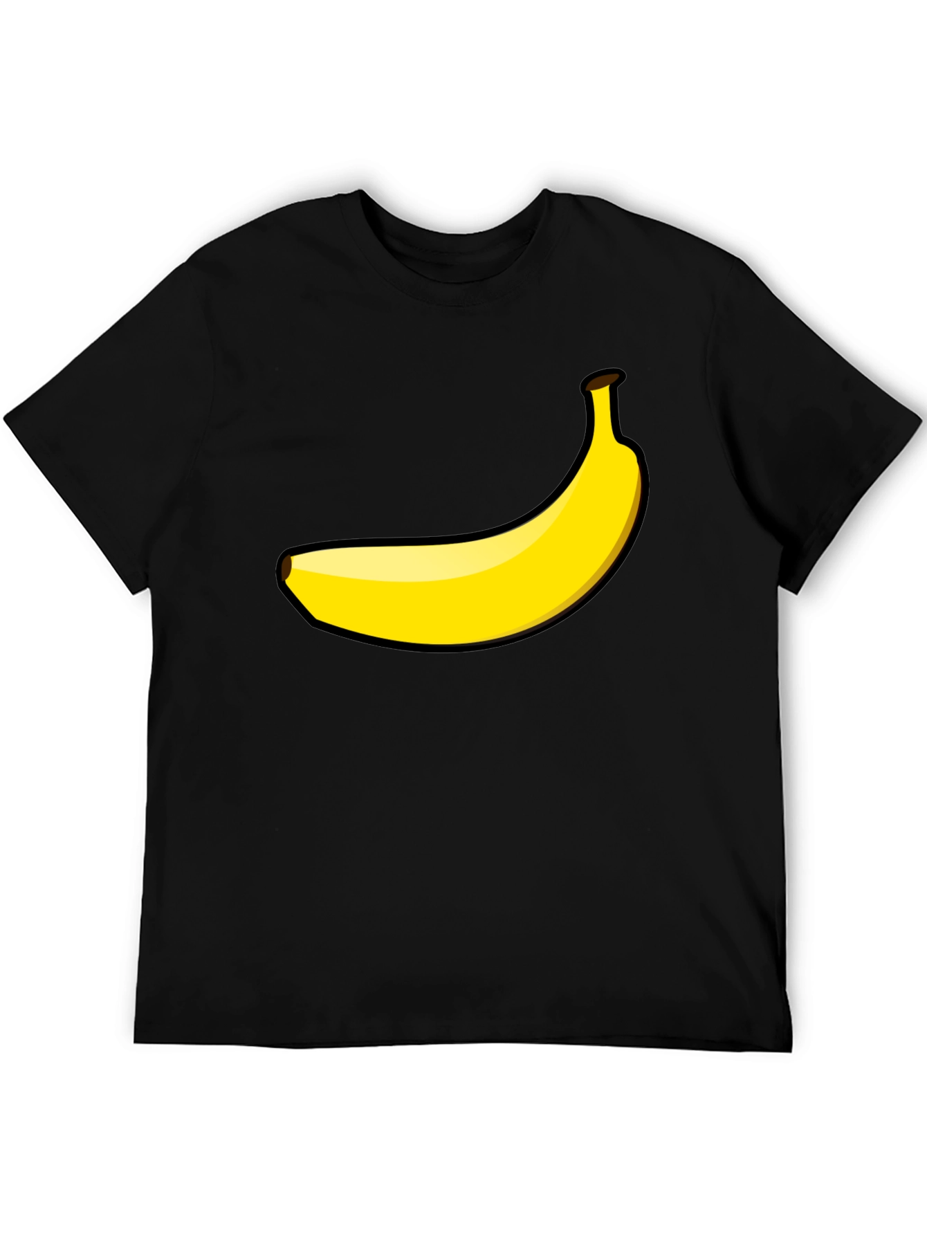Banana Graphic Tee - Black Cotton T-Shirt