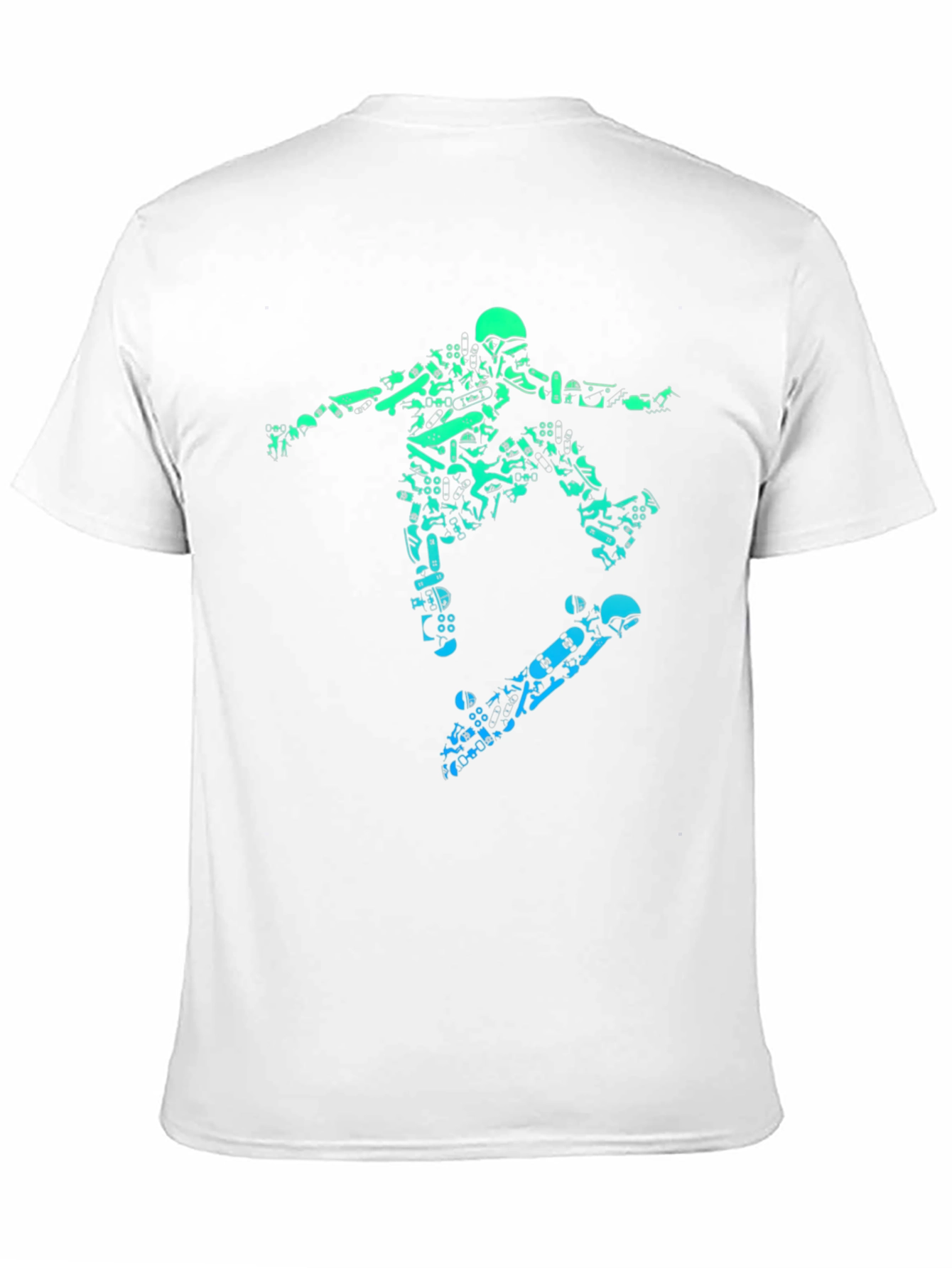 Skateboarding Graphic Tee - Black