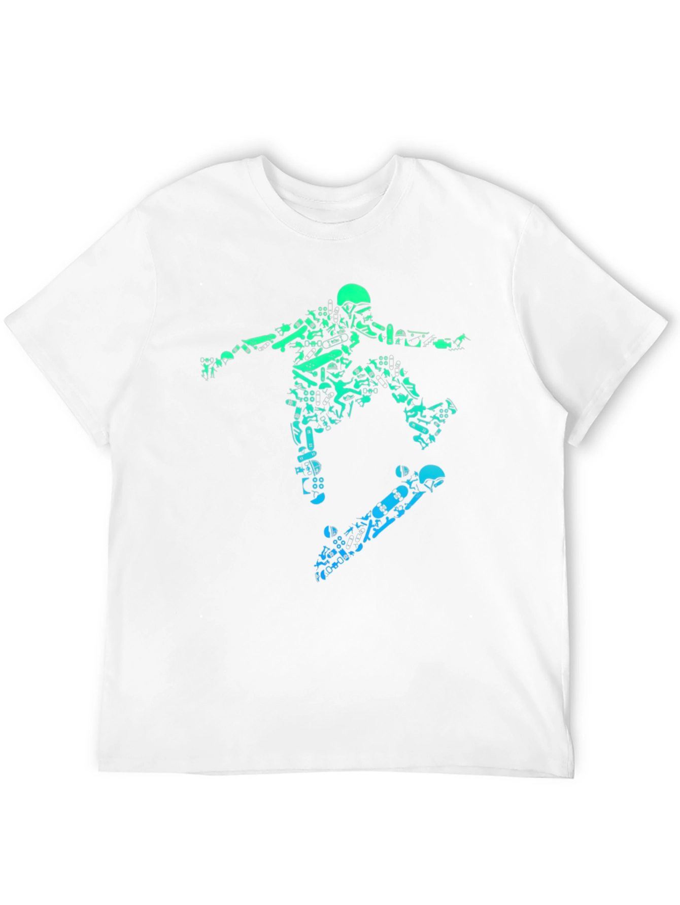 Skateboarding Graphic Tee - Black