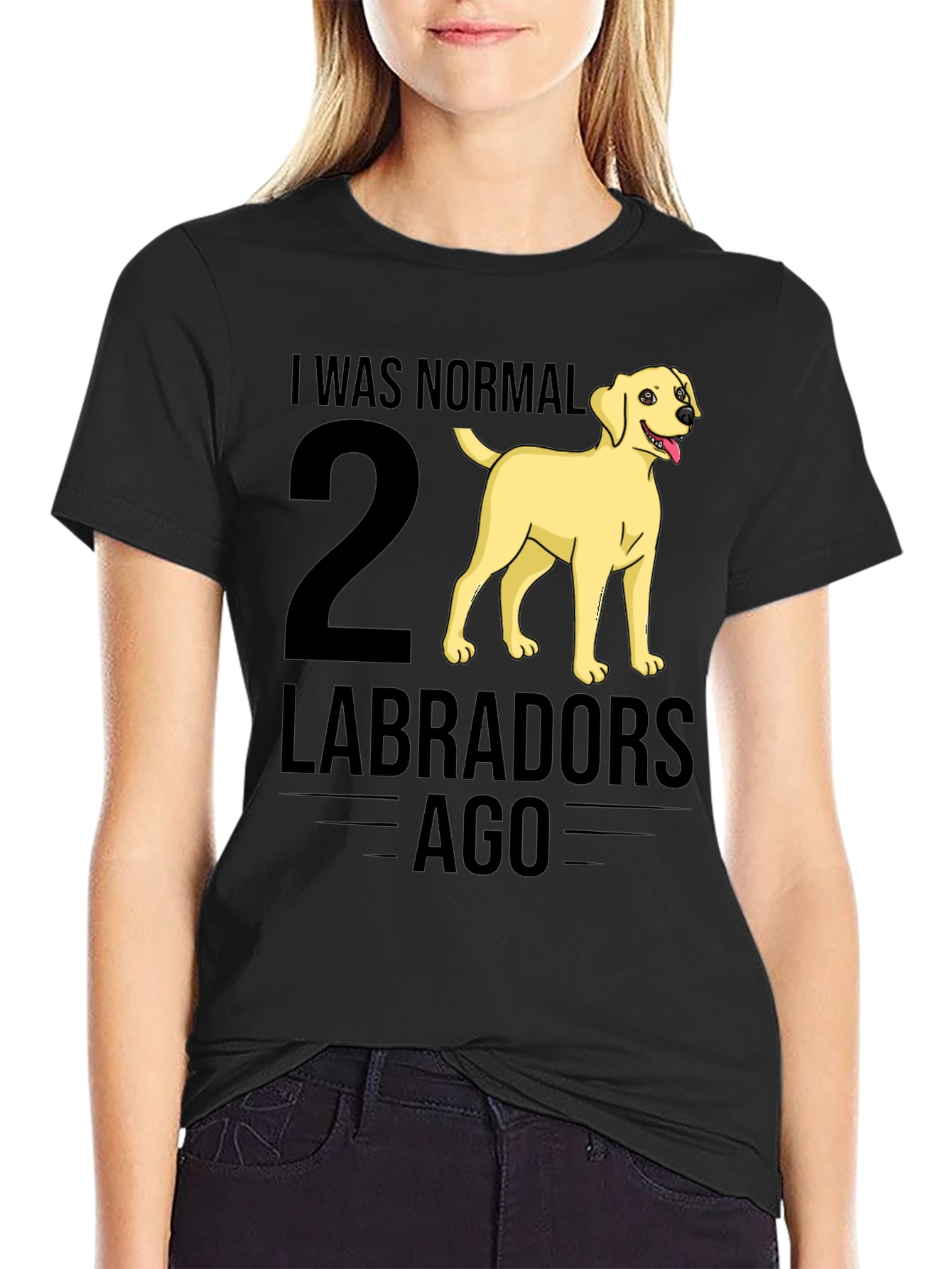 I Was Normal 2 Labradors Ago T-Shirt
