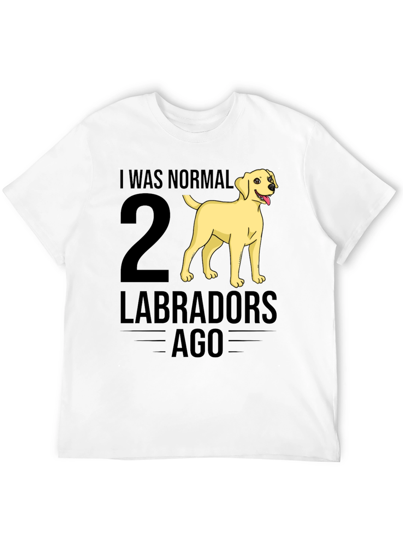 I Was Normal 2 Labradors Ago T-Shirt