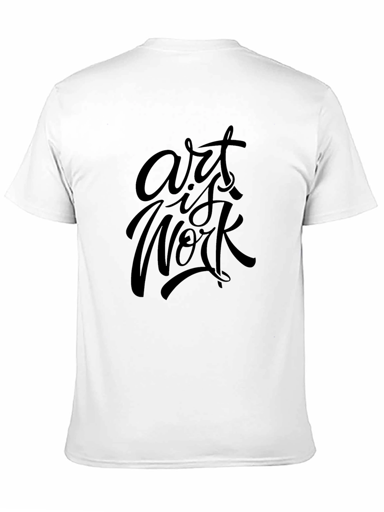 Art Is Work Black Graphic T-Shirt