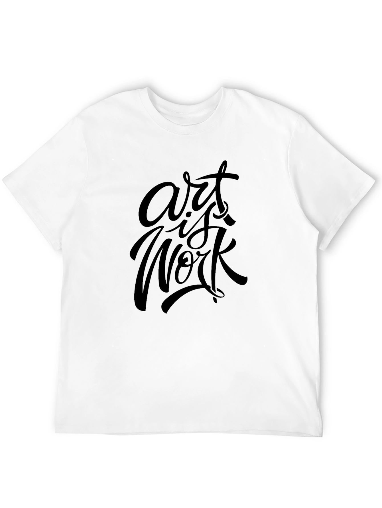 Art Is Work Black Graphic T-Shirt