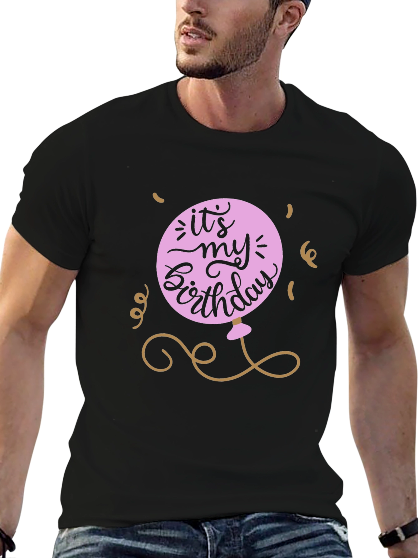 Its My Birthday Graphic Tee - Black