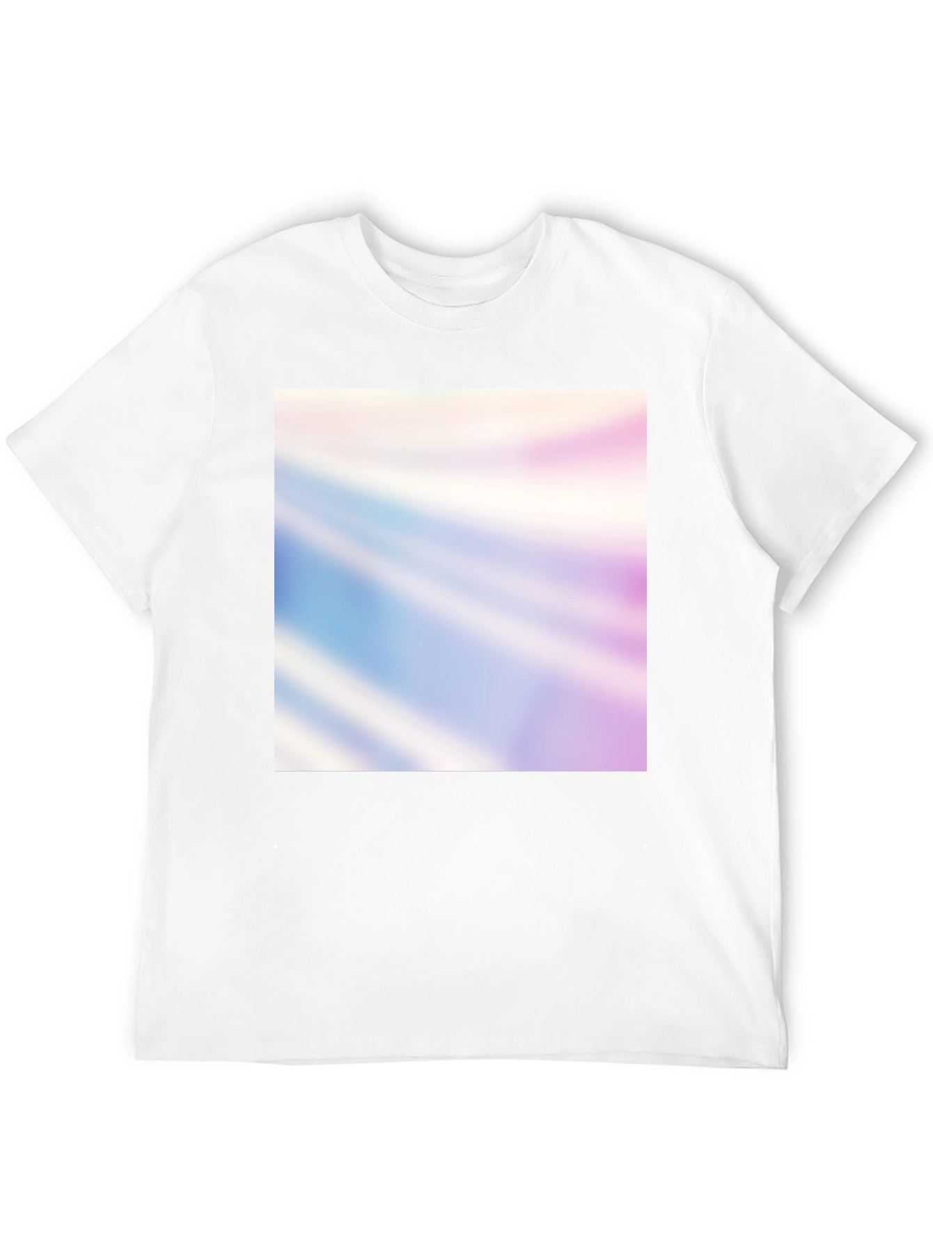 Mens Black Graphic Tee - Abstract Rays