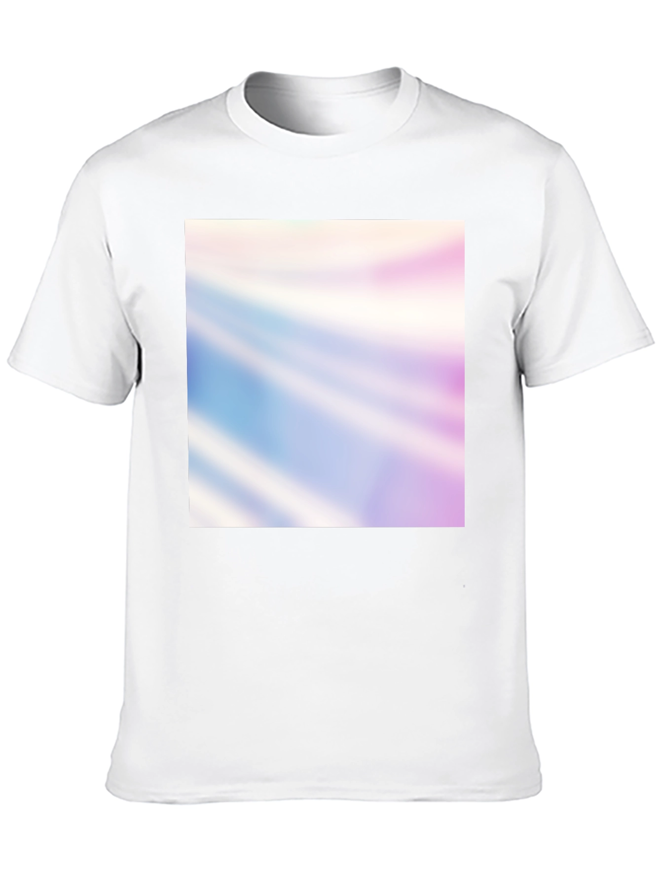 Mens Black Graphic Tee - Abstract Rays