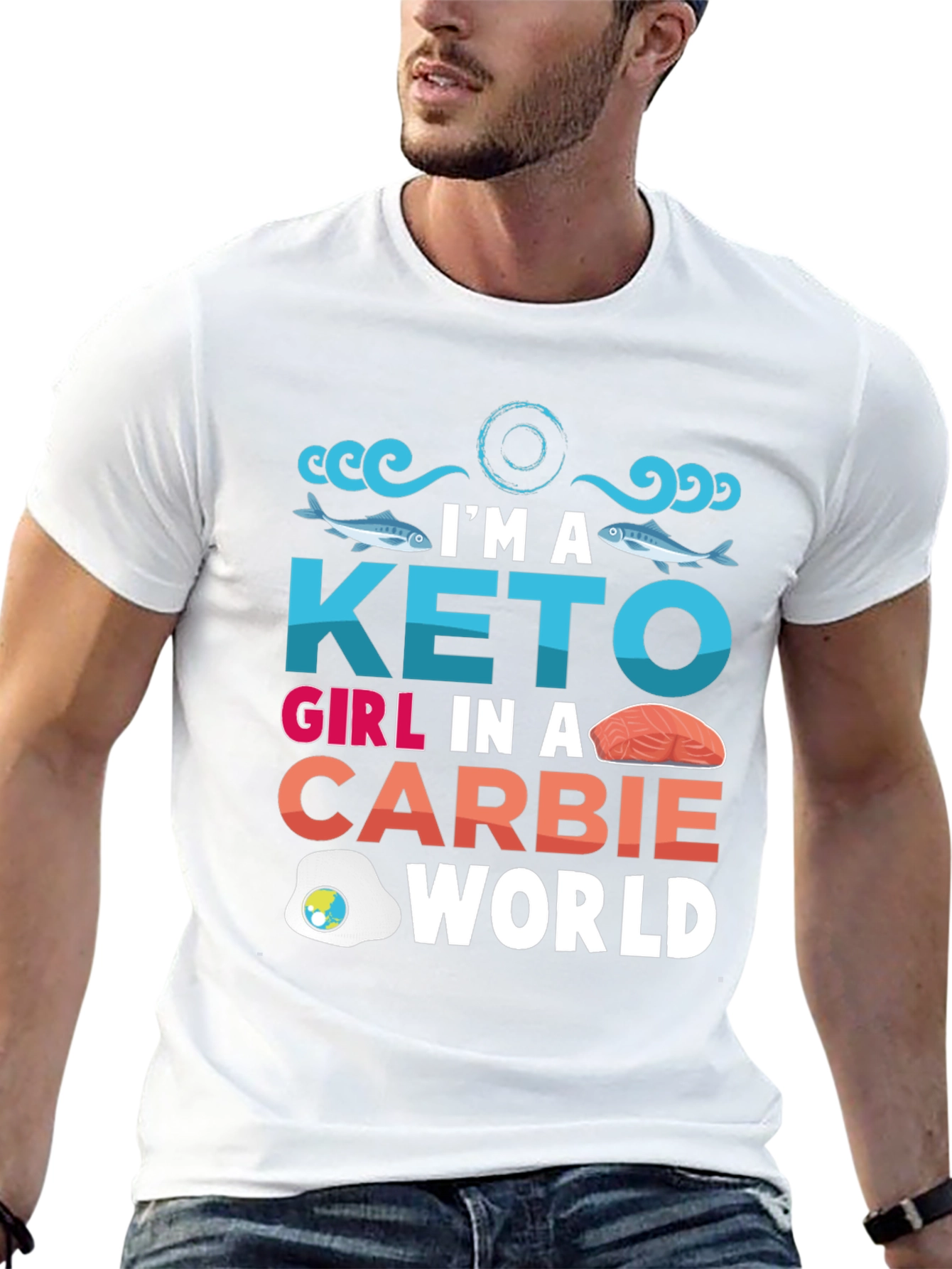 Keto Girl T-Shirt - Carbie World Design