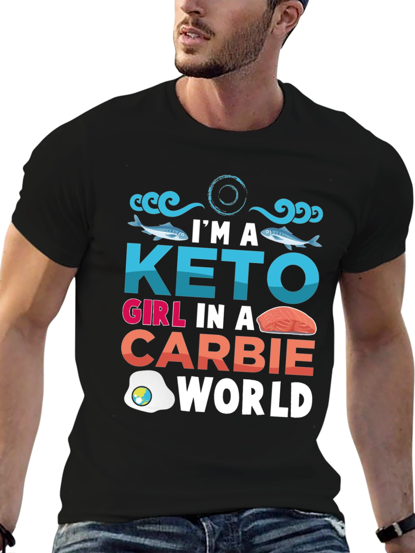 Keto Girl T-Shirt - Carbie World Design