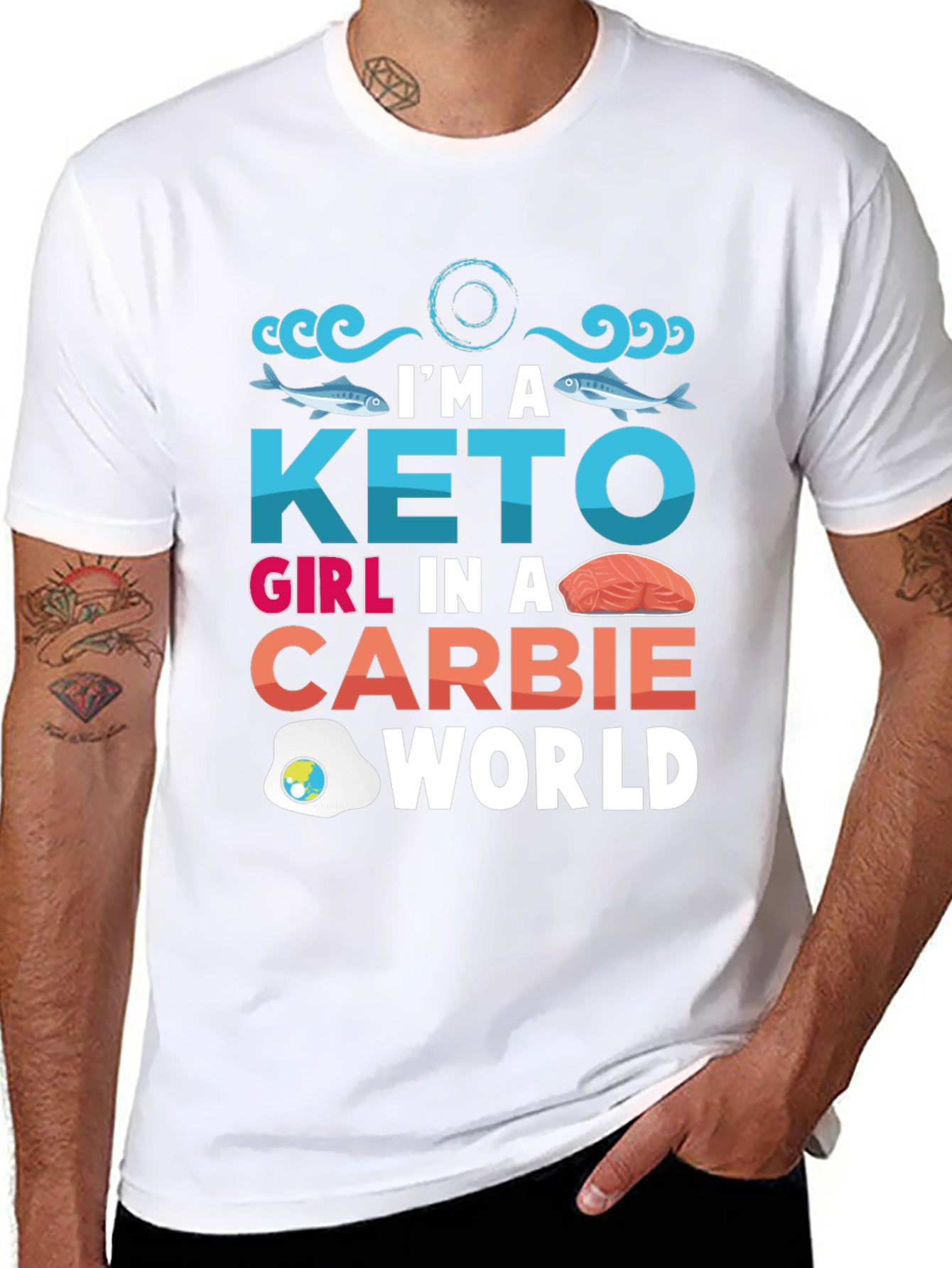 Keto Girl T-Shirt - Carbie World Design
