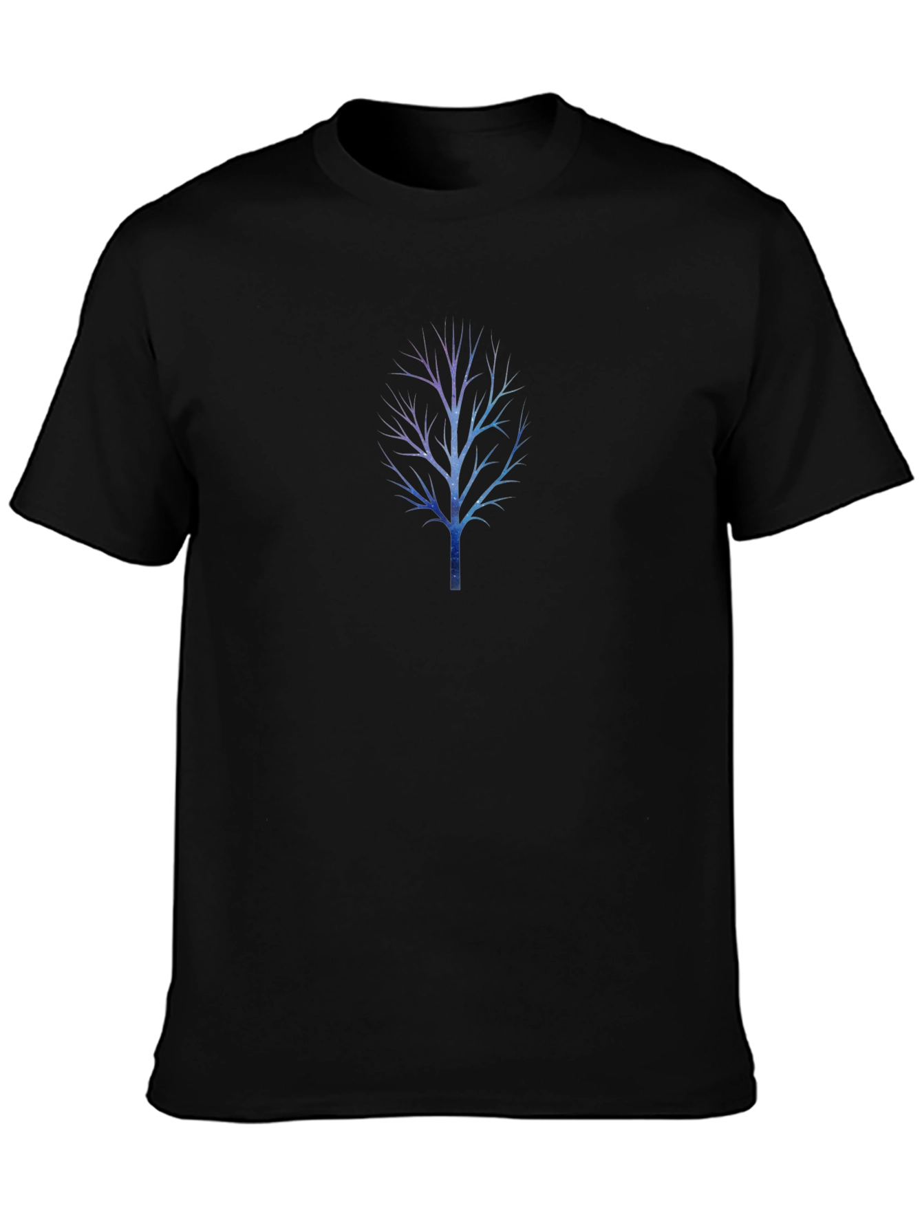 Galaxy Tree Black T-Shirt