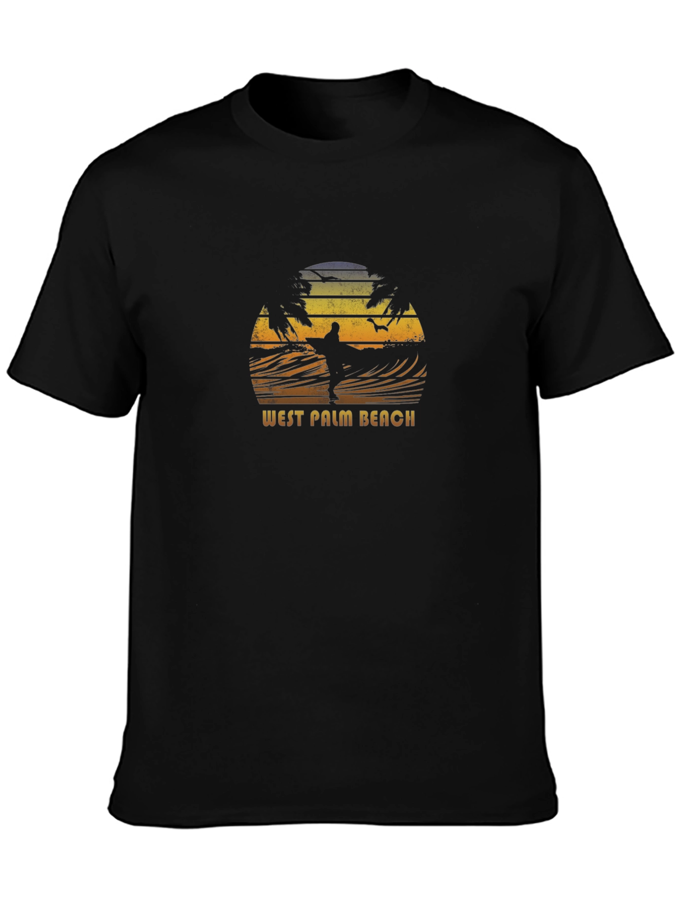 West Palm Beach Surfer Graphic T-Shirt