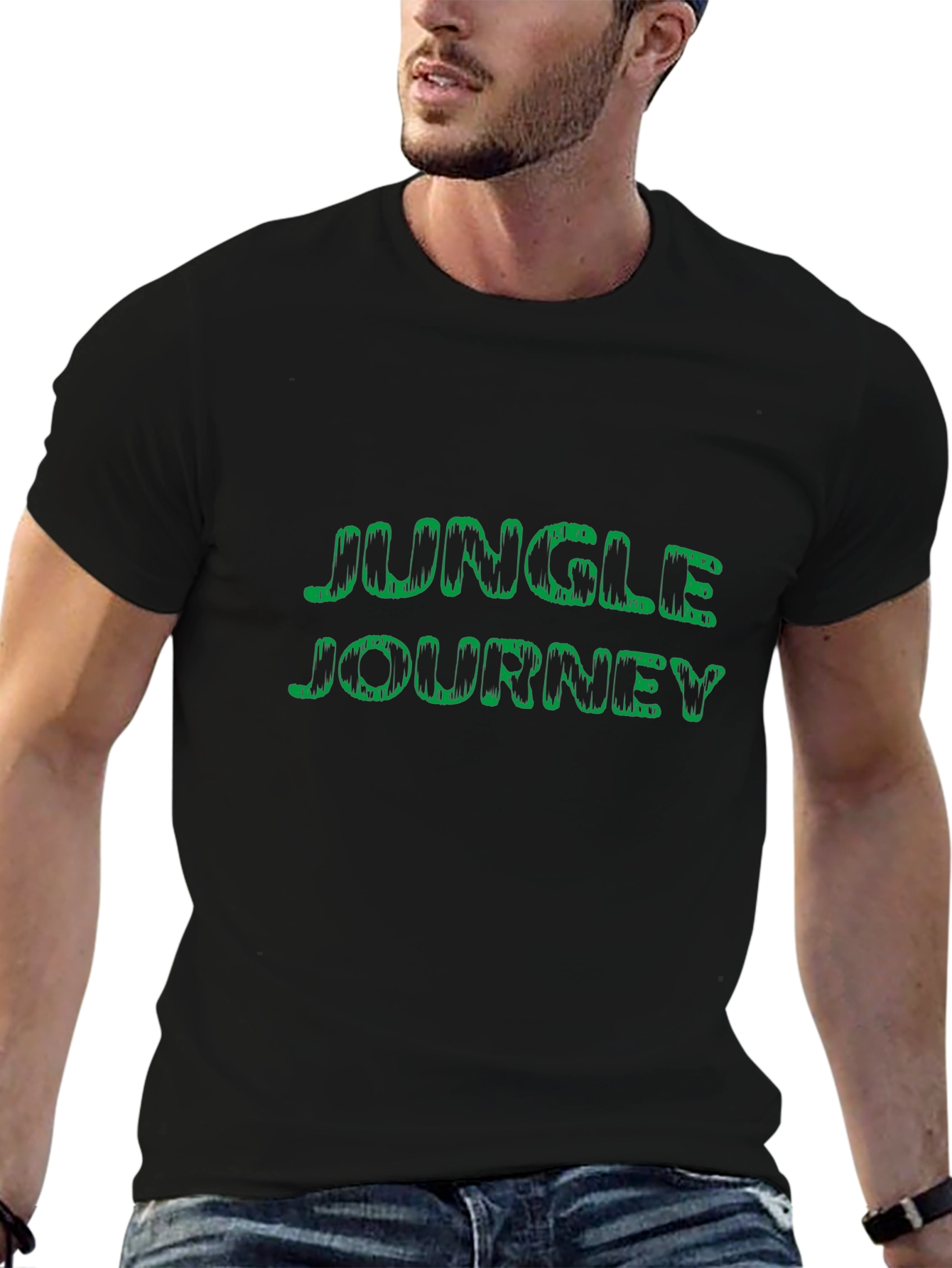 Jungle Journey Graphic Black T-Shirt