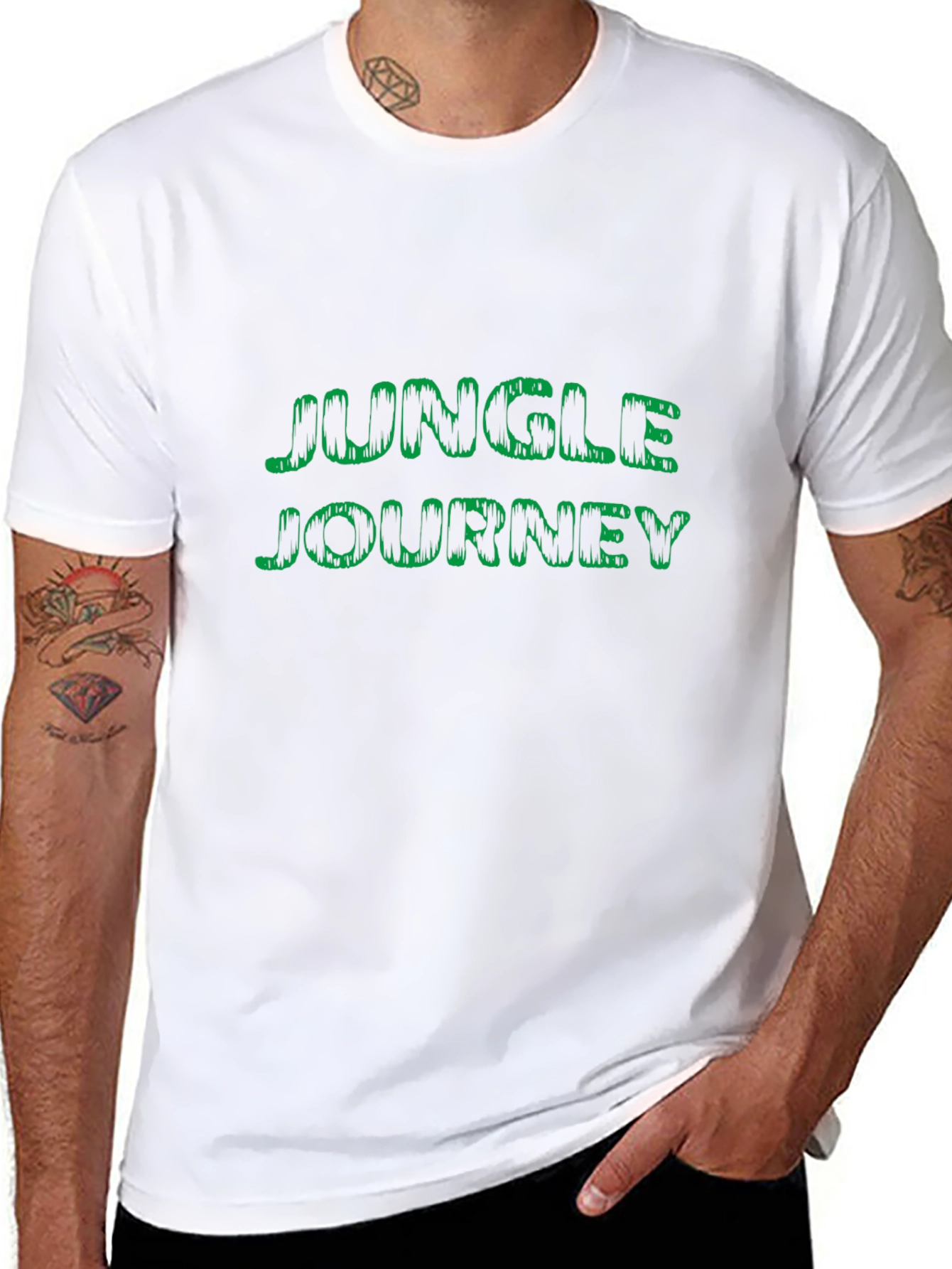 Jungle Journey Graphic Black T-Shirt