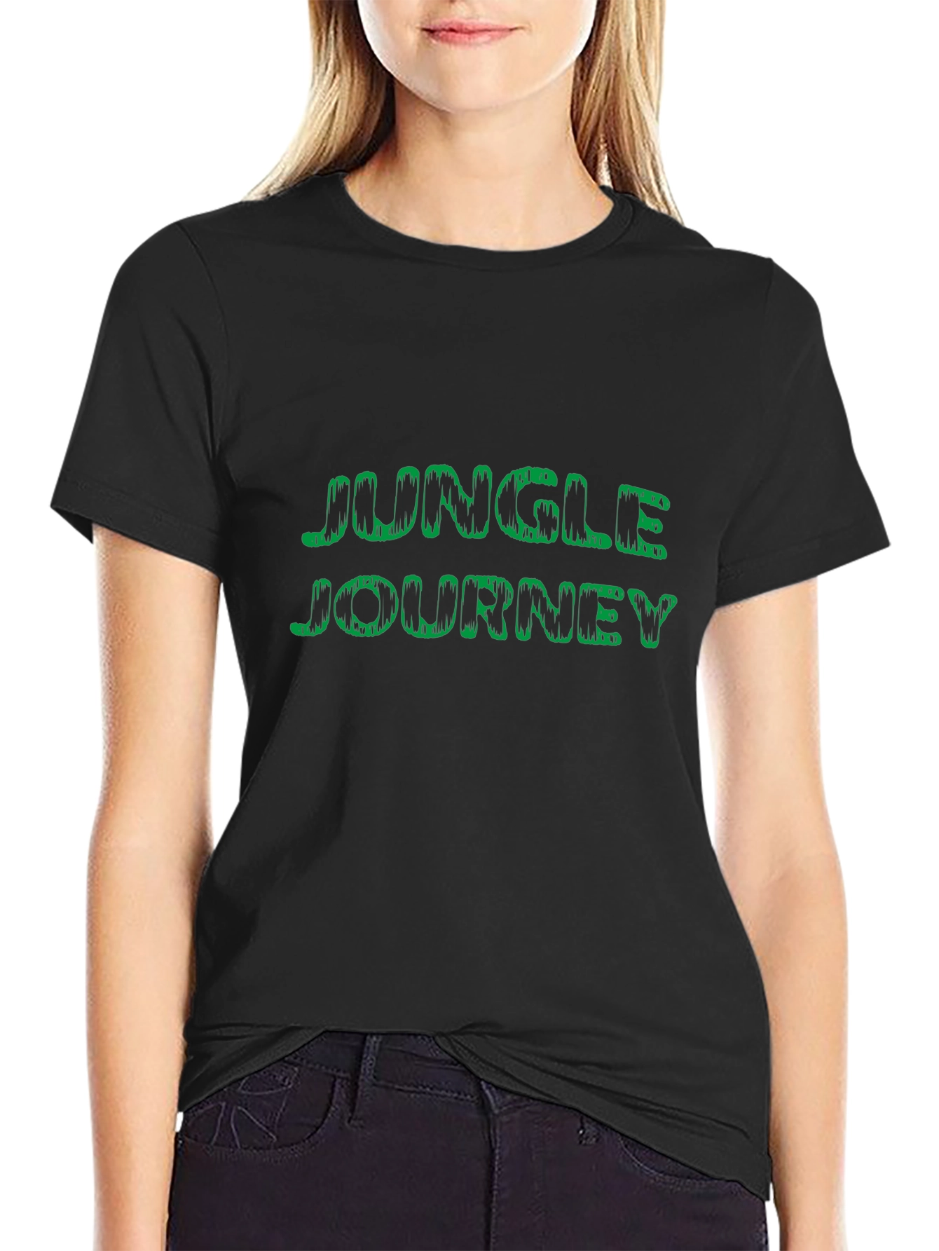Jungle Journey Graphic Black T-Shirt