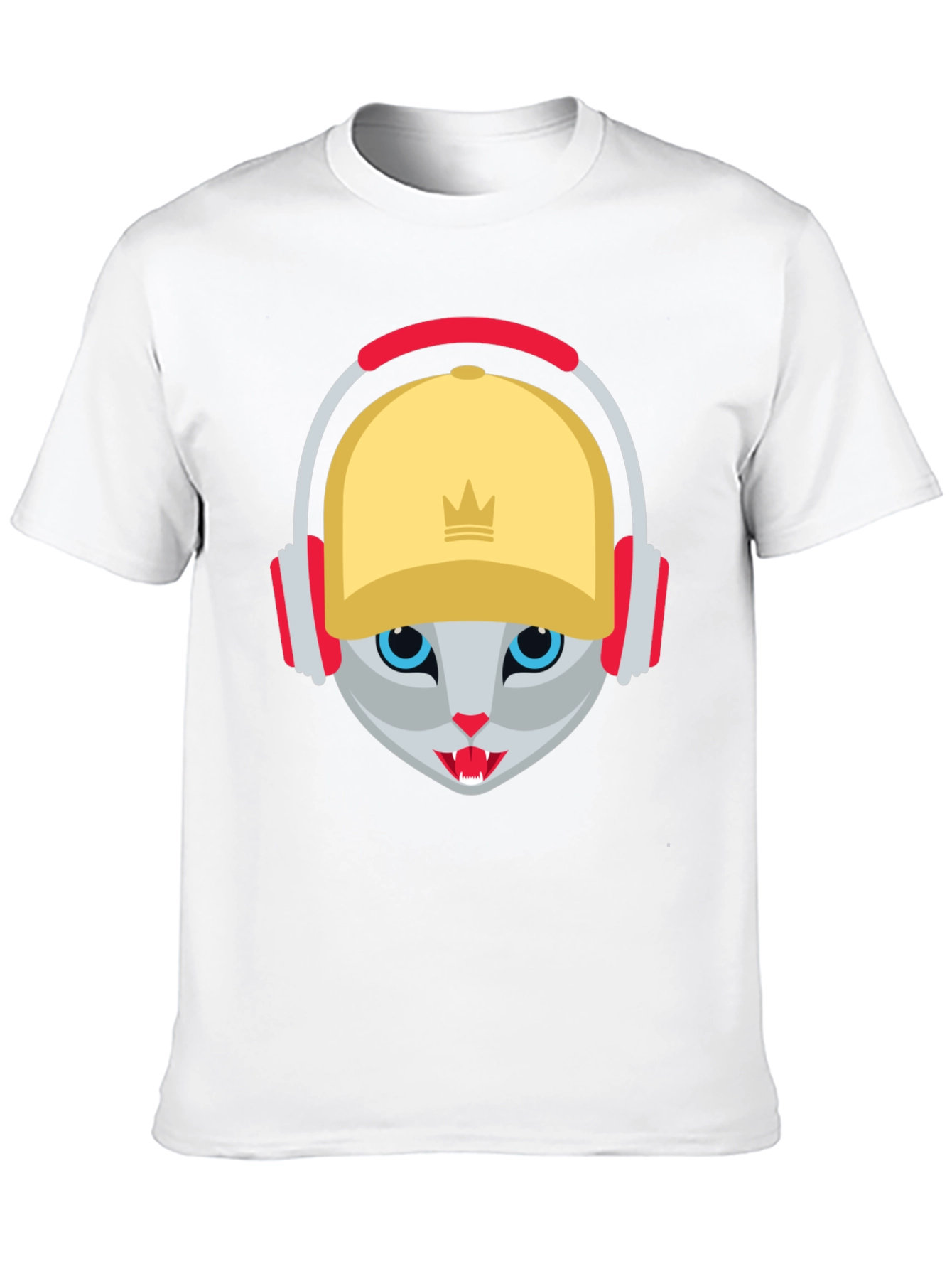 Cool Cat DJ Graphic T-Shirt - Street Style Tee