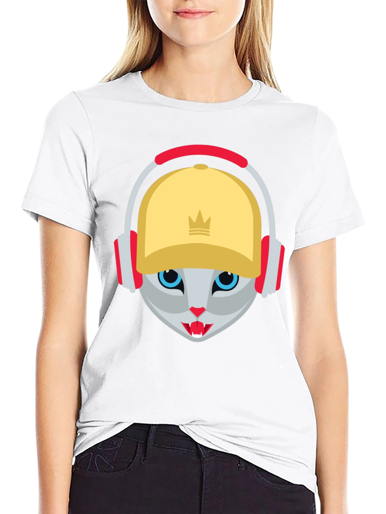 Cool Cat DJ Graphic T-Shirt - Street Style Tee