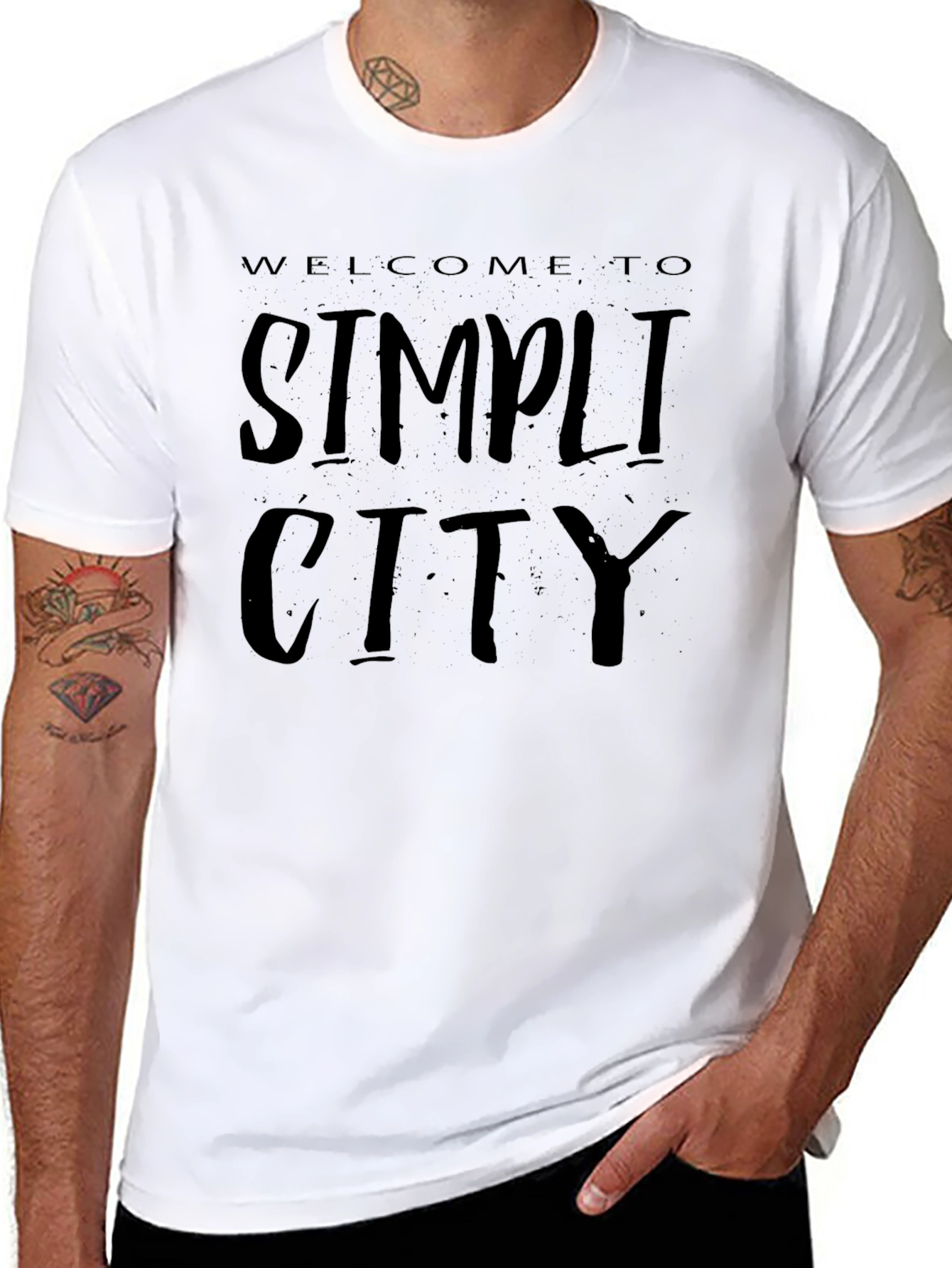 Simplicity City Graphic Print Tee