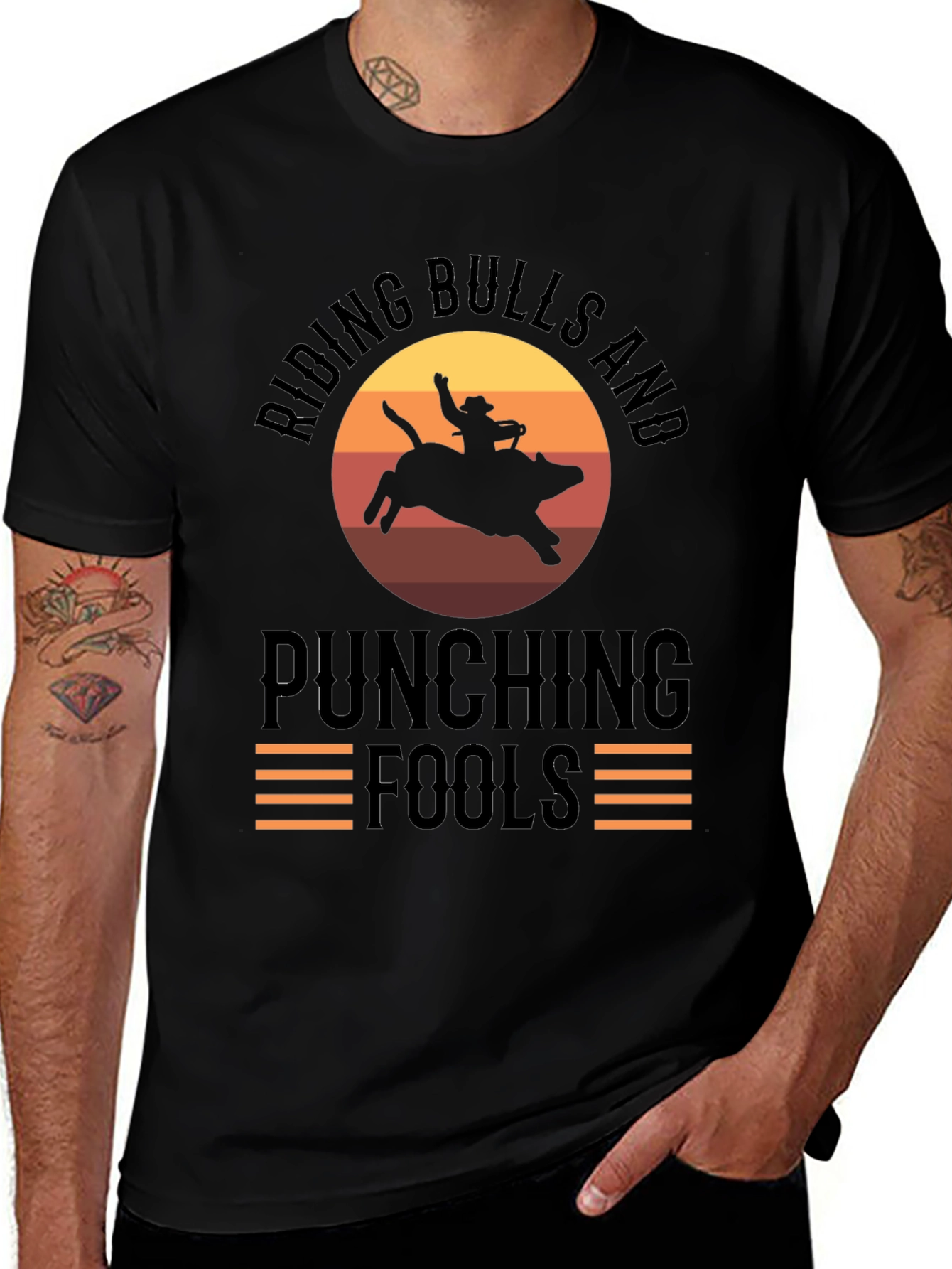 Riding Bulls & Punching Fools Graphic Tee