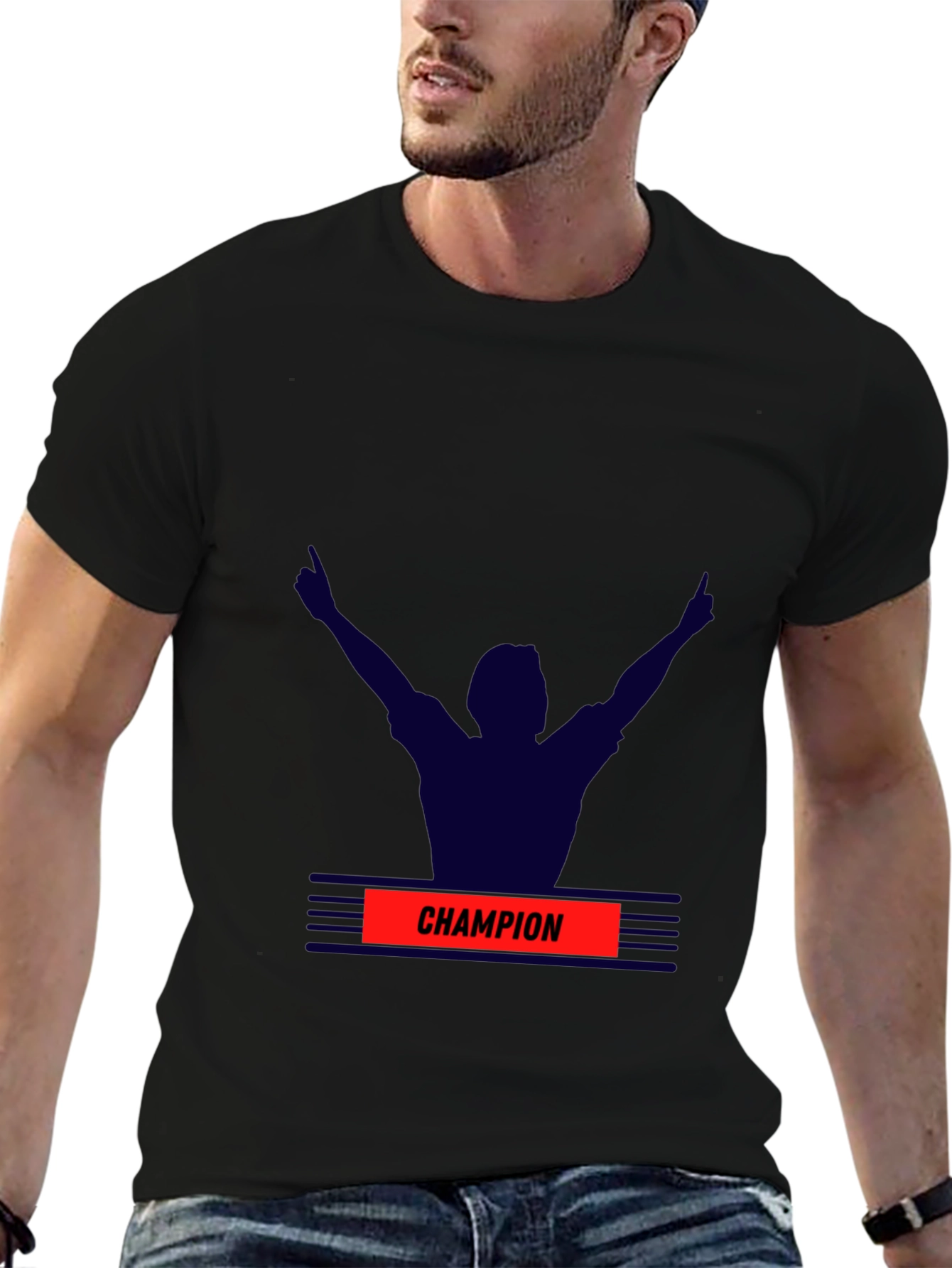 Champion Graphic Black T-Shirt