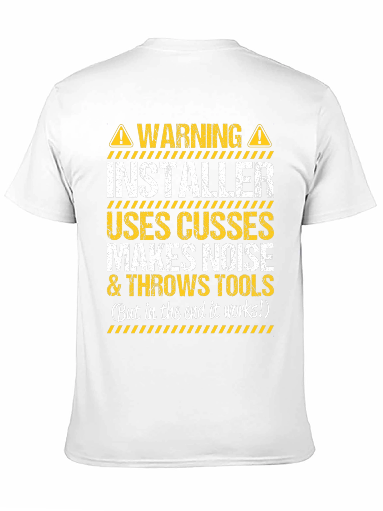 Warning Installer T-Shirt - Funny Graphic Tee