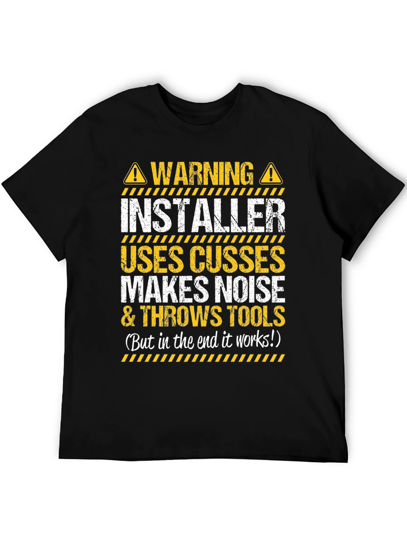 Warning Installer T-Shirt - Funny Graphic Tee