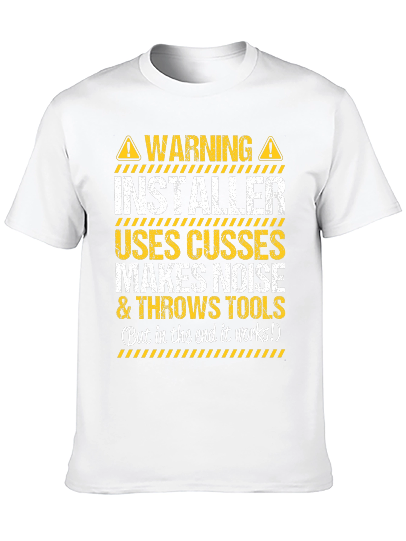 Warning Installer T-Shirt - Funny Graphic Tee