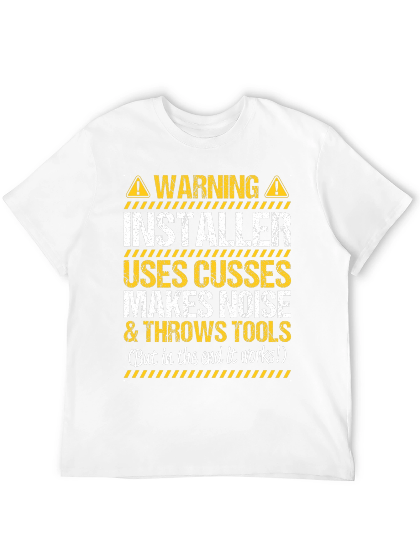 Warning Installer T-Shirt - Funny Graphic Tee