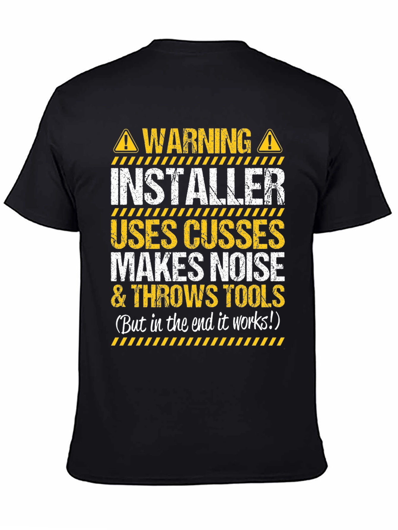 Warning Installer T-Shirt - Funny Graphic Tee