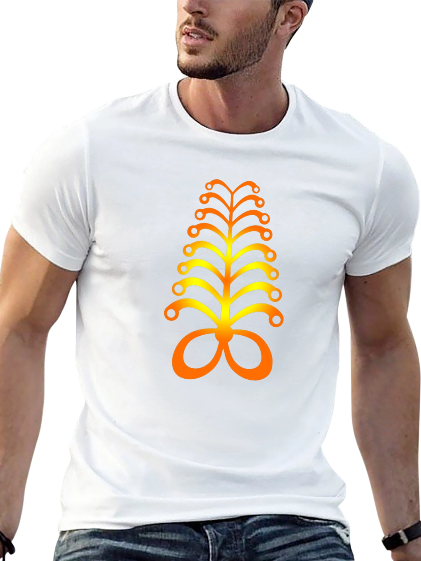 Adinkra Inspired Black T-Shirt