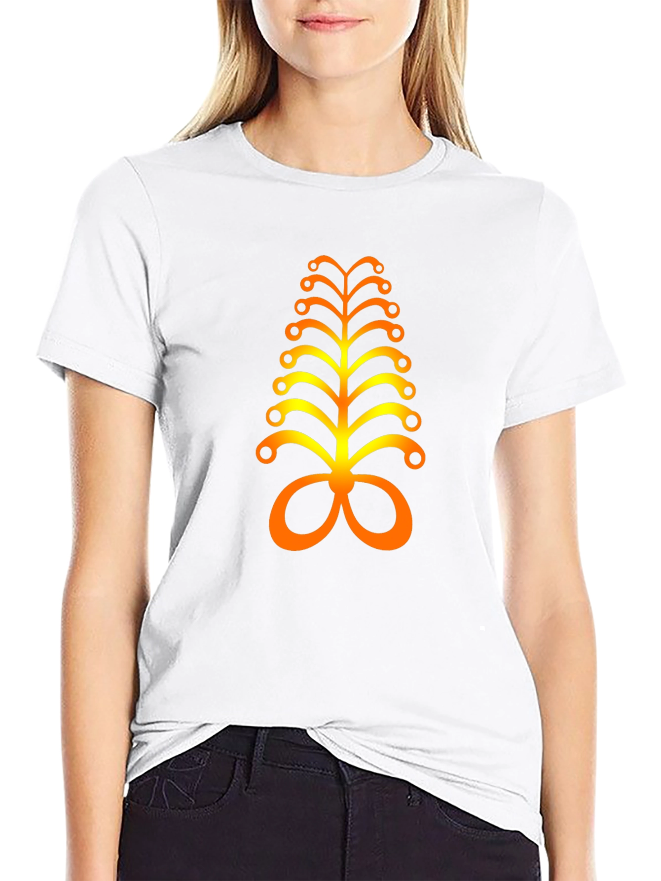 Adinkra Inspired Black T-Shirt