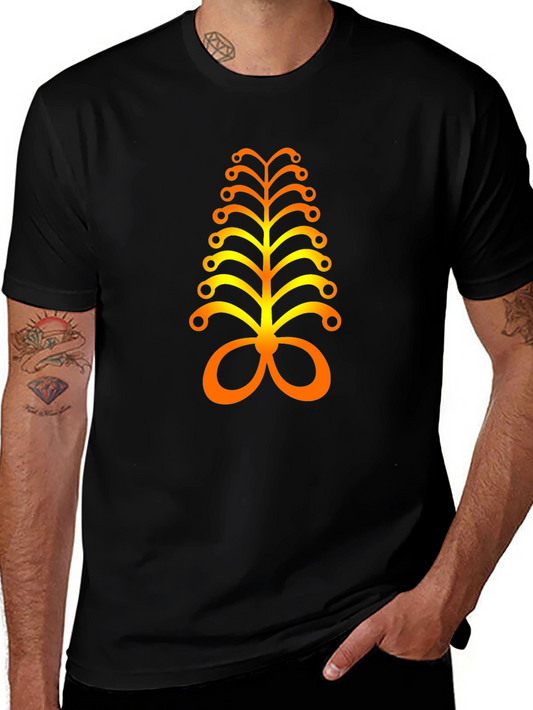Adinkra Inspired Black T-Shirt