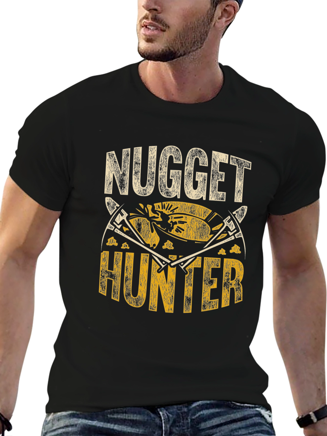 Nugget Hunter Graphic T-Shirt - Gold Miner Tee