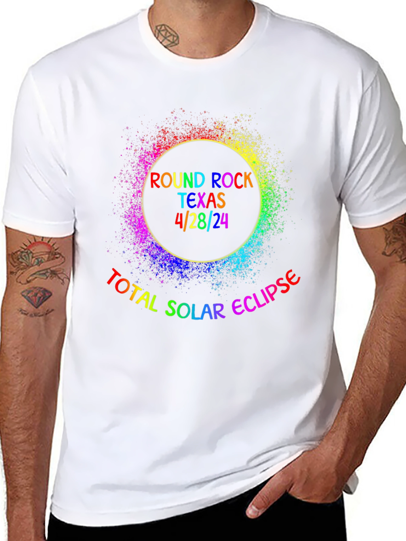 Total Solar Eclipse Round Rock Texas 4/28/24 T-Shirt
