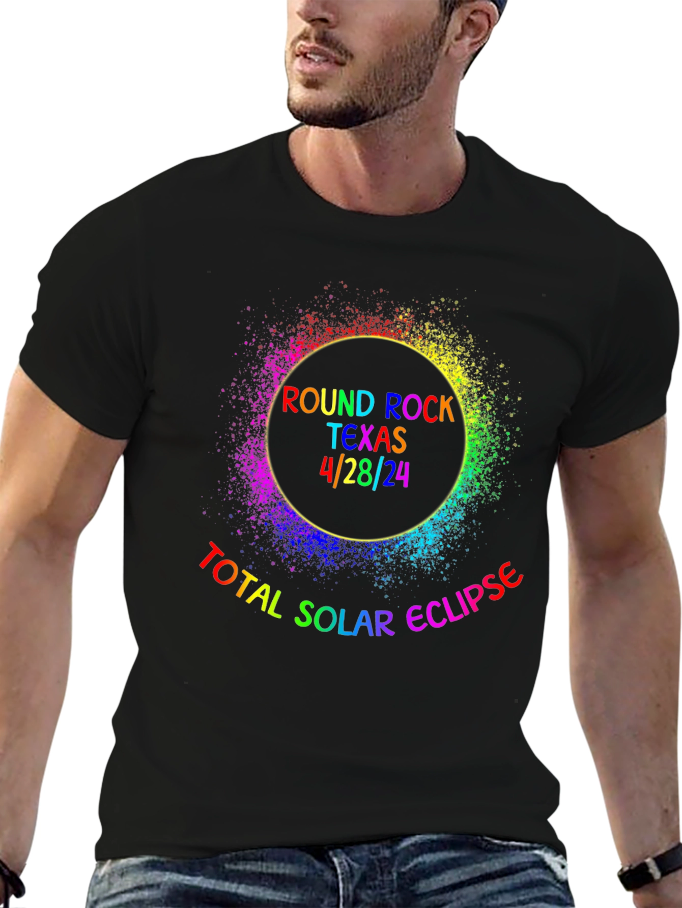 Total Solar Eclipse Round Rock Texas 4/28/24 T-Shirt