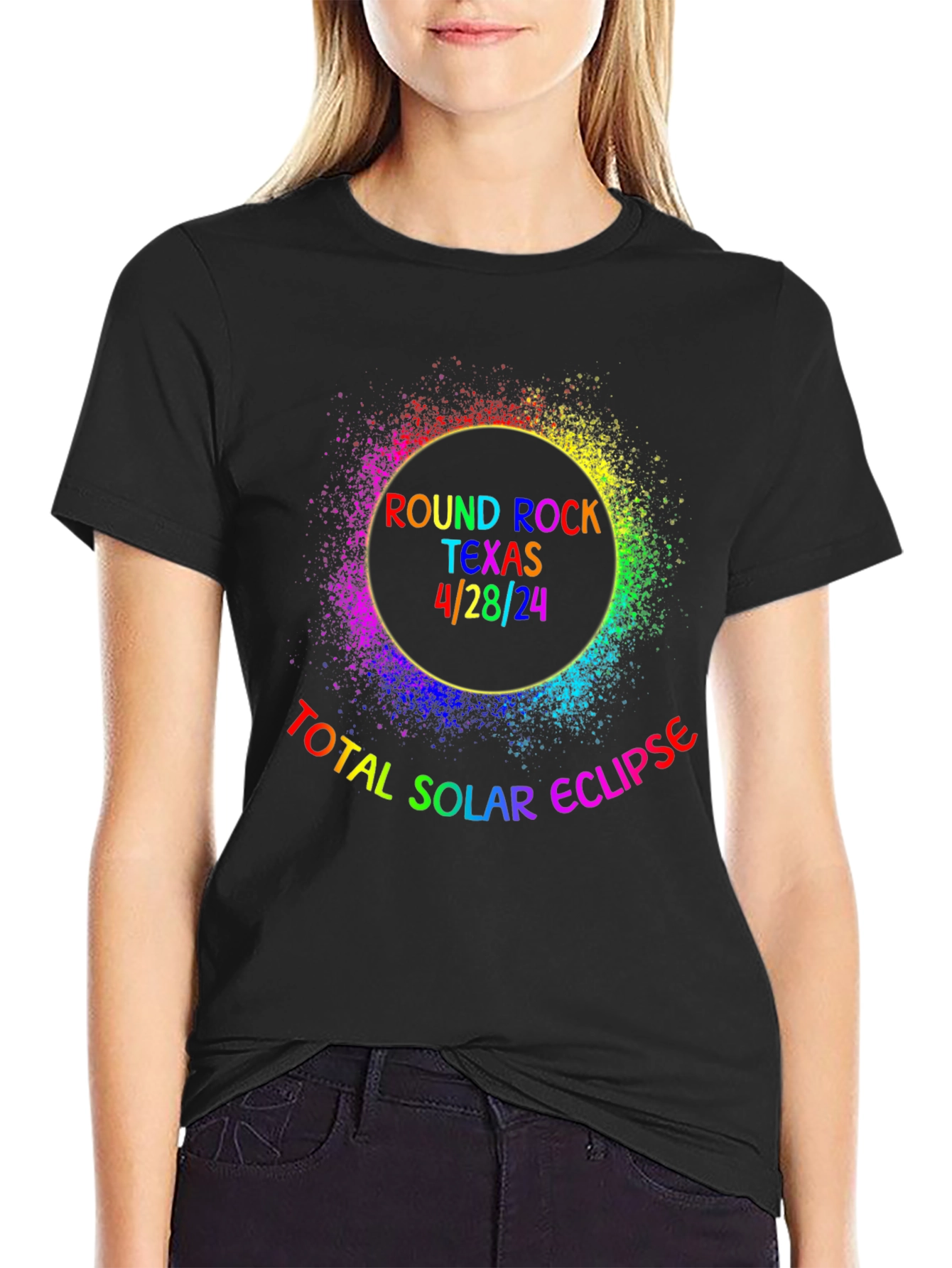 Total Solar Eclipse Round Rock Texas 4/28/24 T-Shirt